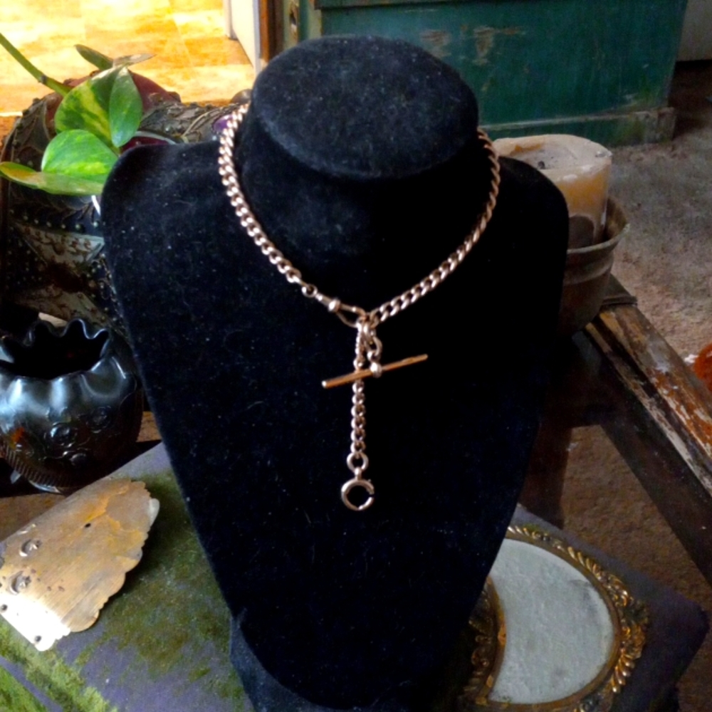 COPY - Victorian watch fog with 9 carot solid gold chain